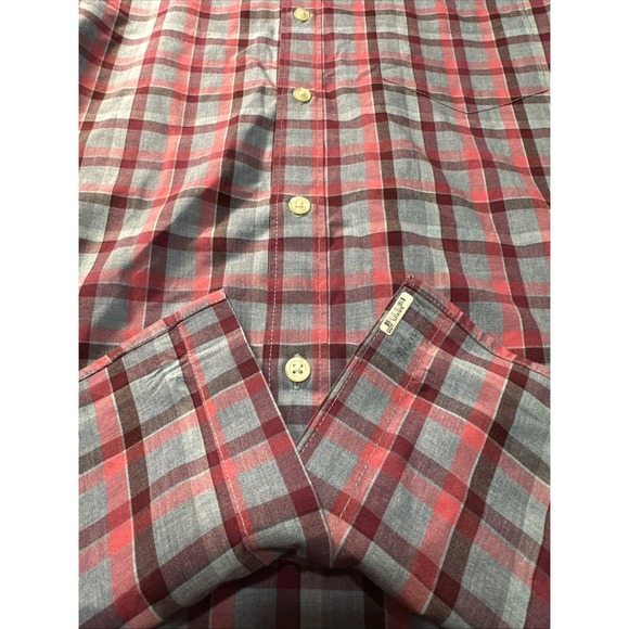 Bonobos Plaid Slim Fit Long Sleeve Oxford Shirt Button Down Blue/Pink Men's M - Picture 3 of 15